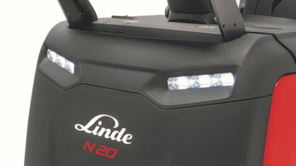 Fotografija prednjih LED-ova za Linde viljuškar za komisioniranje N20 - N25 C