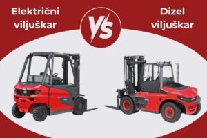 Električni viljuškari vs. Dizel viljuškari – Koji je bolji izbor za Vaše poslovanje?