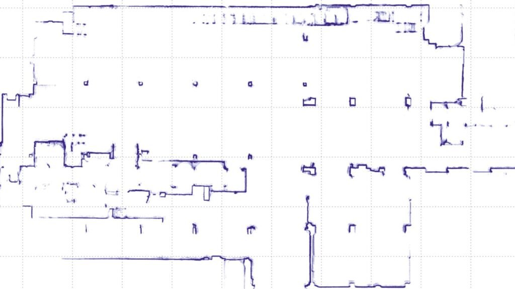 2D karta registrovanog okruženja za sistem geonavigacije autonomnih vozila kompanije Linde Material Handling