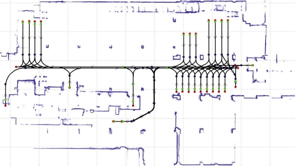 Ruta za navođenje robotskog viljuškara za geonavigaciju kompanije Linde Material Handling